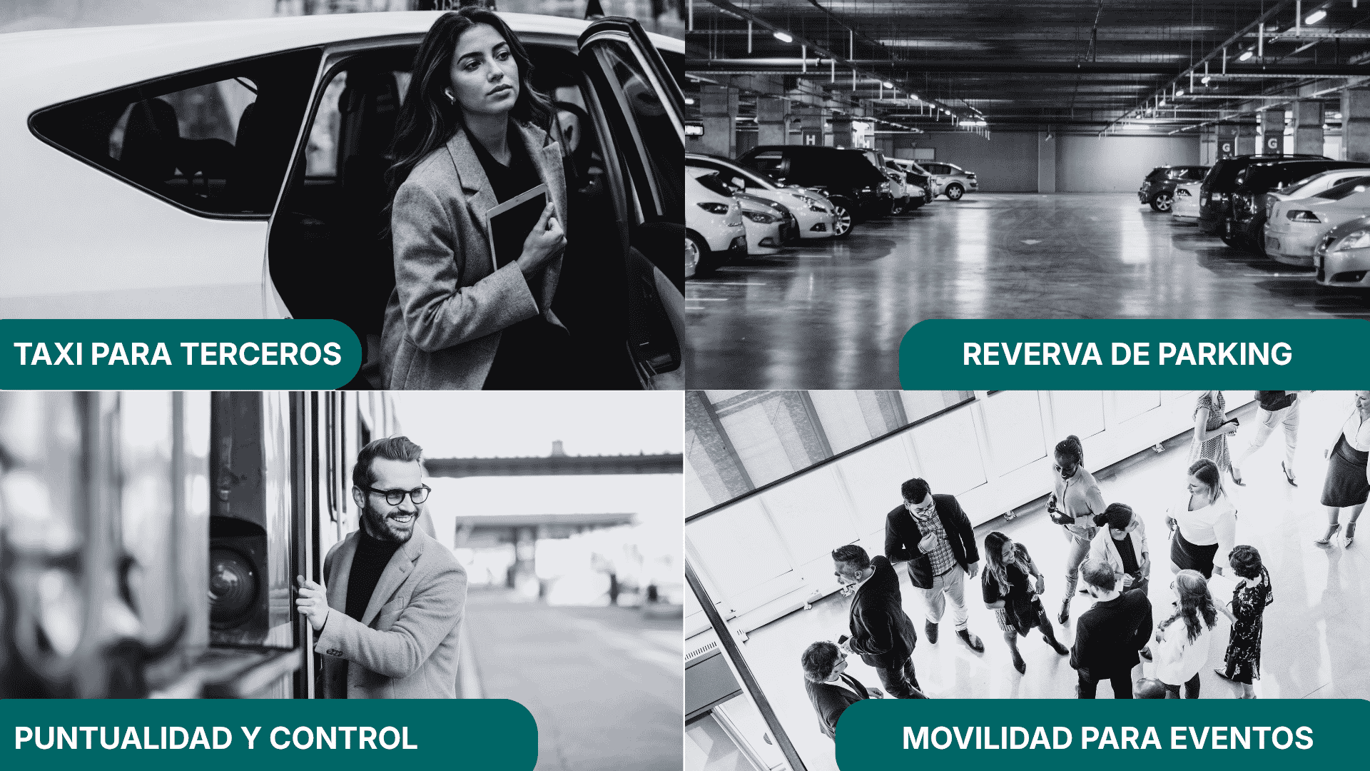 Cuatro servicios de movilidad empresarial